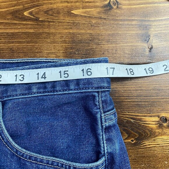 American Eagle men’s straight leg dark wash denim jeans style 2501 size 33x32 - Picture 6 of 9